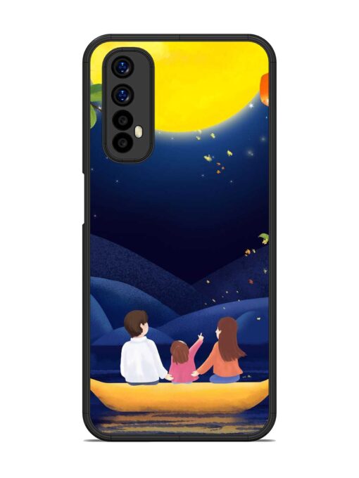 Happy Family And Beautiful View Glossy Metal Phone Cover for Realme 7 Zapvi