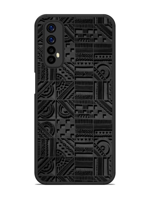 Seamless Pattern Glossy Metal Phone Cover for Realme 7 Zapvi