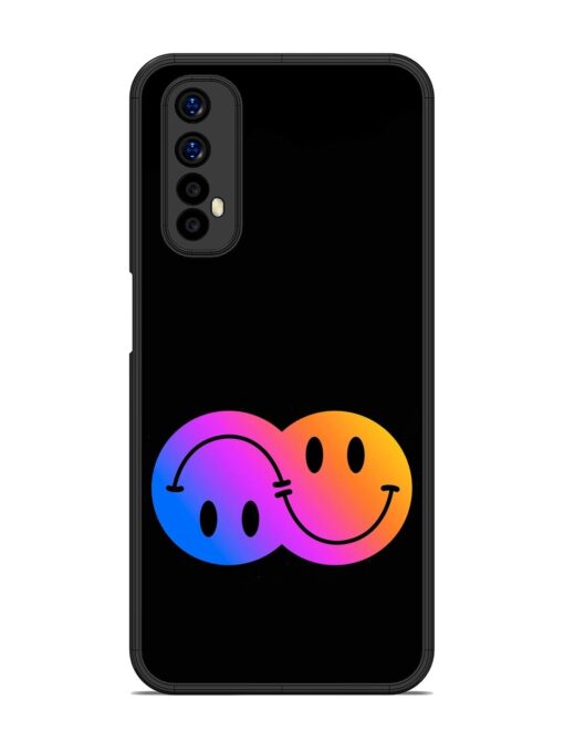 Gradient Smile Art Glossy Metal TPU Phone Cover for Realme 7 Zapvi