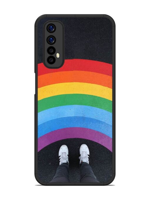 Legs Rainbow Glossy Metal TPU Phone Cover for Realme 7 Zapvi