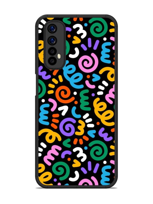 Colorful Seamless Vector Glossy Metal Phone Cover for Realme 7 Zapvi