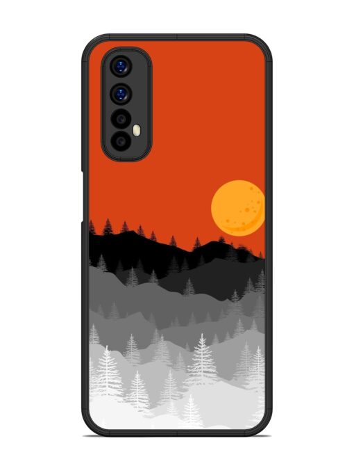 Mountain Lofi Sun Glossy Metal Phone Cover for Realme 7 Zapvi