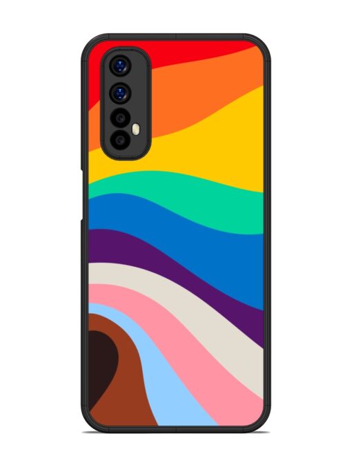 Minimal Pride Art Glossy Metal Phone Cover for Realme 7 Zapvi