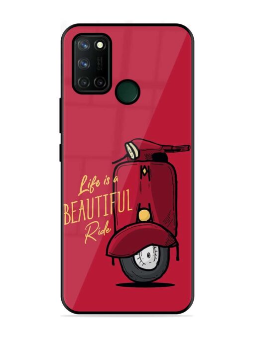 Life Is Beautiful Rides Glossy Metal Phone Cover for Realme 7I Zapvi