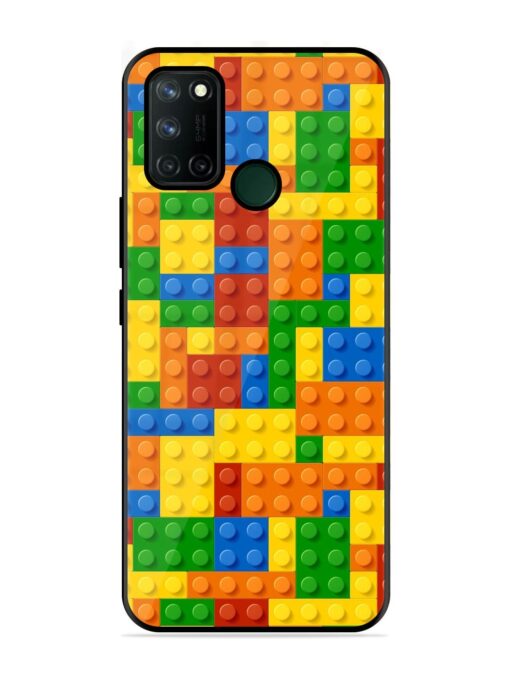 Building Blocks Glossy Metal TPU Phone Cover for Realme 7I Zapvi