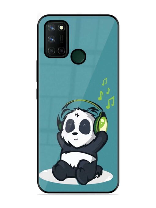 Music Panda Glossy Metal Phone Cover for Realme 7I Zapvi