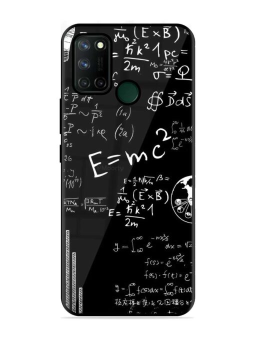 E=Mc2 Mass?Energy Equivalence Glossy Metal Phone Cover for Realme 7I Zapvi