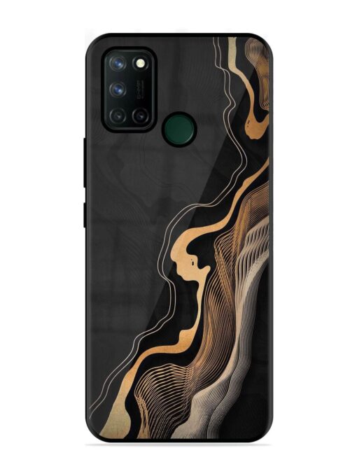 Abstract Art Glossy Metal TPU Phone Cover for Realme 7I Zapvi