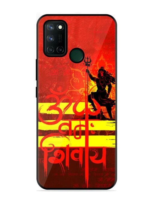 Illustration Lord Shiva Glossy Metal TPU Phone Cover for Realme 7I Zapvi