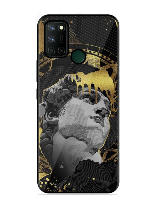 Roman Face Glossy Metal Phone Cover for Realme 7I Zapvi