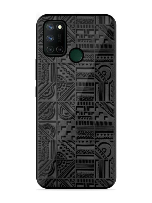 Seamless Pattern Glossy Metal Phone Cover for Realme 7I Zapvi