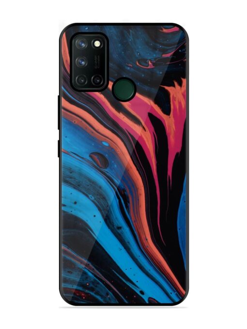 Liquefied Art Glossy Metal TPU Phone Cover for Realme 7I Zapvi