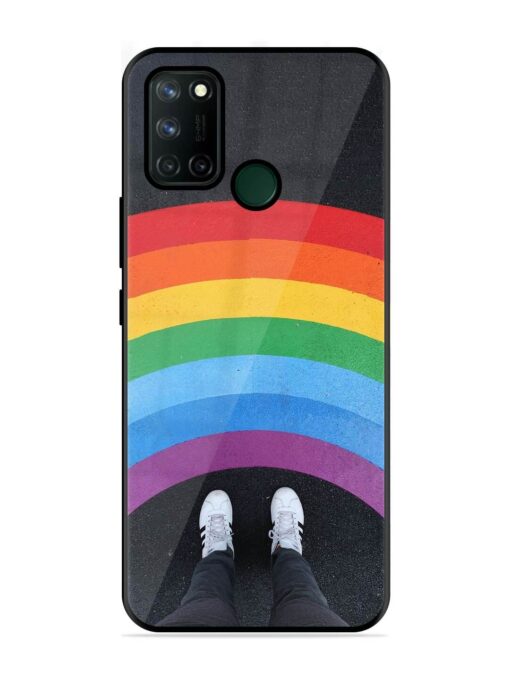 Legs Rainbow Glossy Metal TPU Phone Cover for Realme 7I Zapvi