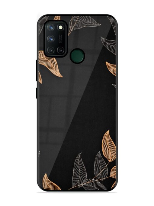 Foliage Art Glossy Metal Phone Cover for Realme 7I Zapvi