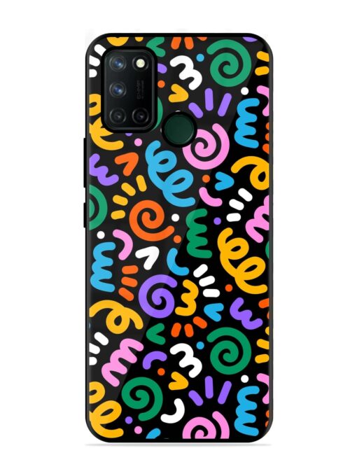 Colorful Seamless Vector Glossy Metal Phone Cover for Realme 7I Zapvi