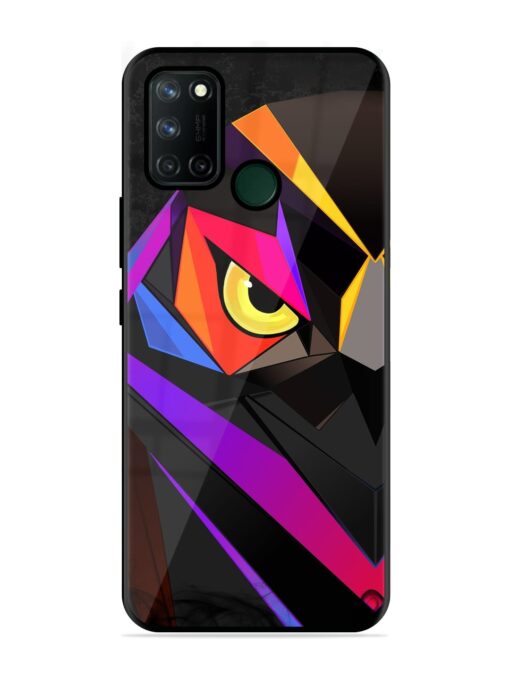 Wpap Owl Glossy Metal Phone Cover for Realme 7I Zapvi