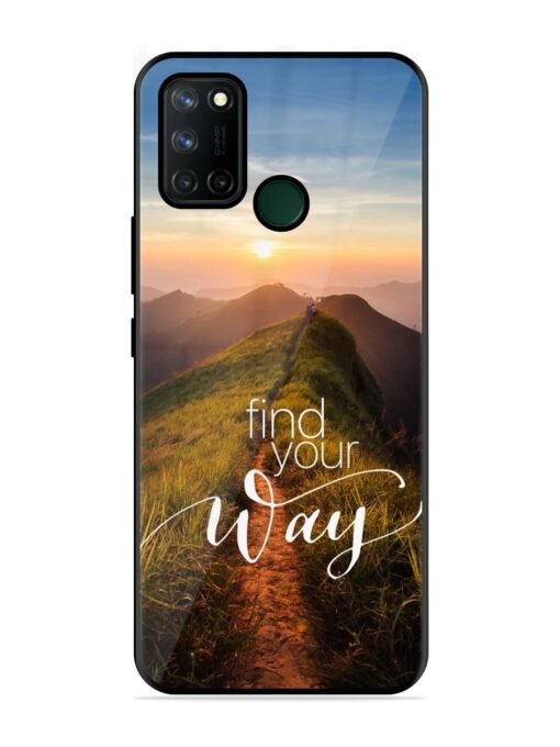 Find Your Way Glossy Metal Phone Cover for Realme 7I Zapvi