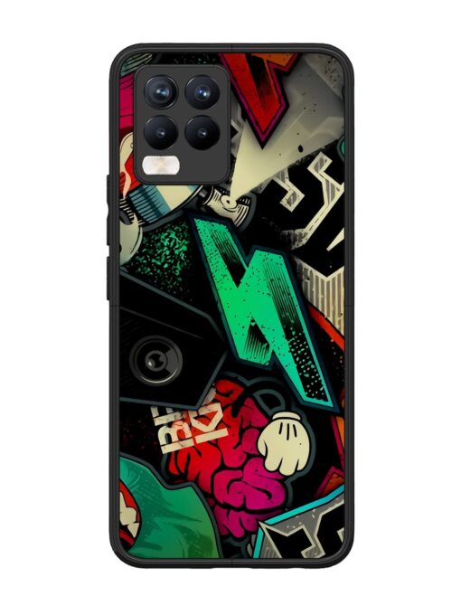 Graffiti Art Glossy Metal Phone Cover for Realme 8 Pro Zapvi