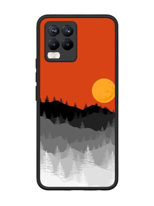 Mountain Lofi Sun Glossy Metal Phone Cover for Realme 8 Pro Zapvi