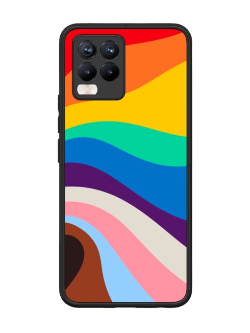 Minimal Pride Art Glossy Metal Phone Cover for Realme 8 Pro Zapvi