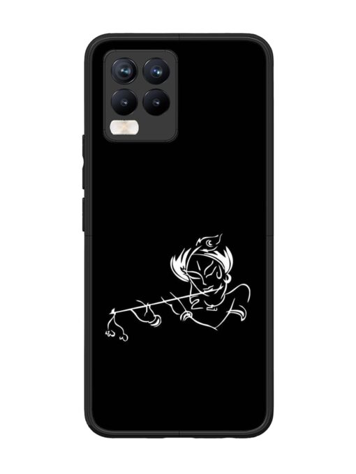 Krishna Flute Glossy Metal Phone Cover for Realme 8 Pro Zapvi