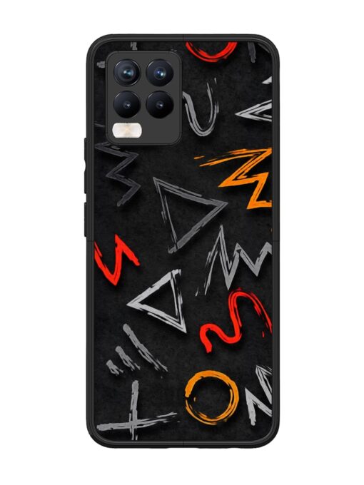 Grungy Graffiti Glossy Metal Phone Cover for Realme 8 Pro Zapvi