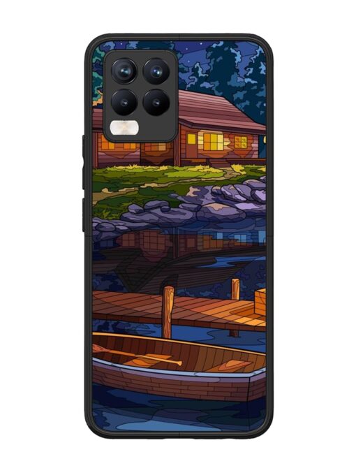 Village Night Scene Glossy Metal Phone Cover for Realme 8 Pro Zapvi