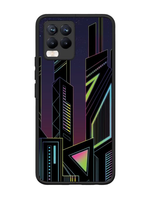 Neon Dreamscape Glossy Metal Phone Cover for Realme 8 Pro Zapvi