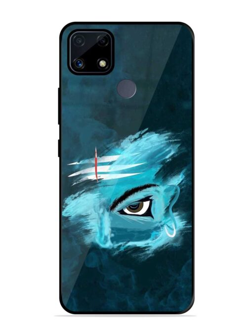 Lord Shiva Glossy Metal Phone Cover for Realme C25S Zapvi