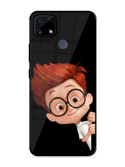 Smart Boy Cartoon Glossy Metal Phone Cover for Realme C25S Zapvi