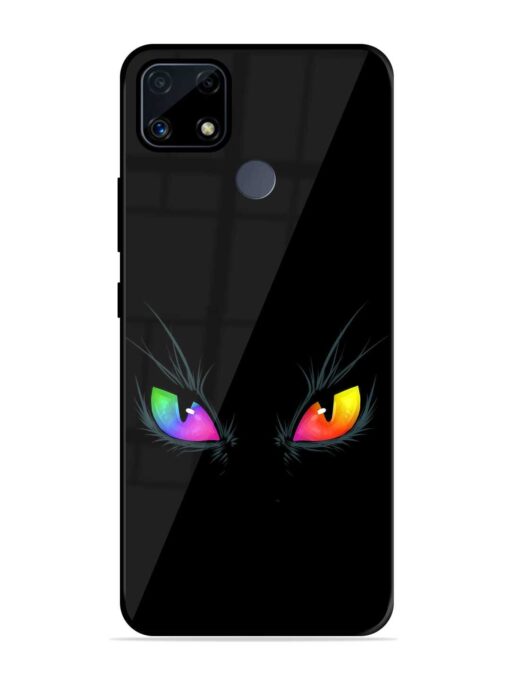 Cat Eyes Glossy Metal Phone Cover for Realme C25S Zapvi