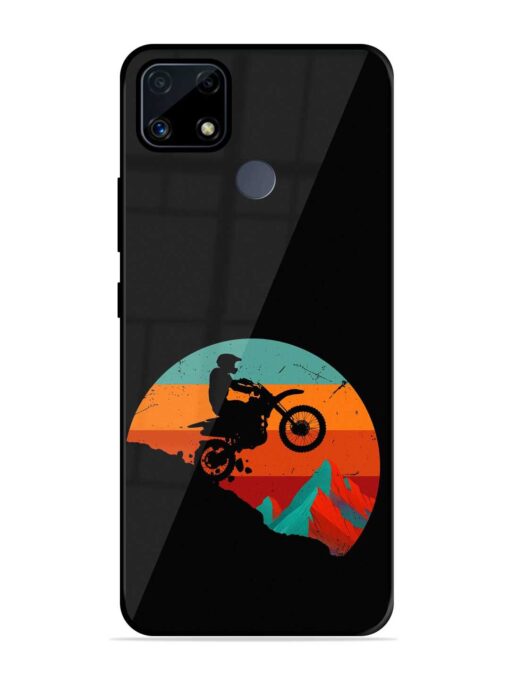 Mountain Bike Glossy Metal Phone Cover for Realme C25S Zapvi