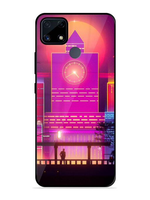 Clock Tower Glossy Metal TPU Phone Cover for Realme C25S Zapvi