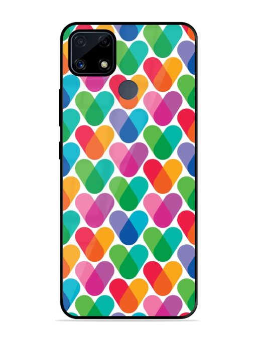 Overlapping Colors Colorful Glossy Metal TPU Phone Cover for Realme C25S Zapvi