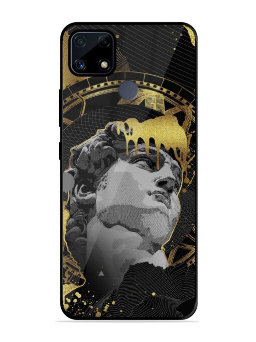 Roman Face Glossy Metal Phone Cover for Realme C25S Zapvi