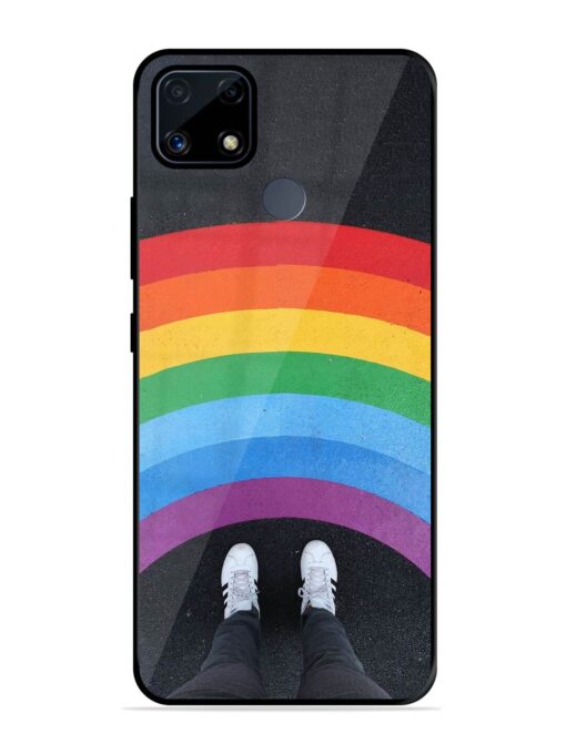 Legs Rainbow Glossy Metal TPU Phone Cover for Realme C25S Zapvi