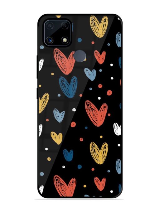 Happy Valentines Day Glossy Metal TPU Phone Cover for Realme C25S Zapvi