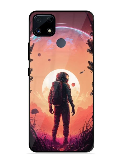 Red Sky At Morning Glossy Metal Phone Cover for Realme C25S Zapvi