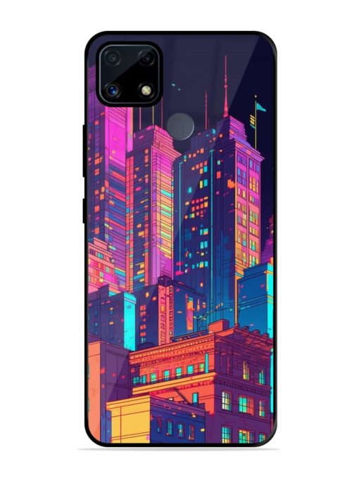 City View Glossy Metal Phone Cover for Realme C25S Zapvi