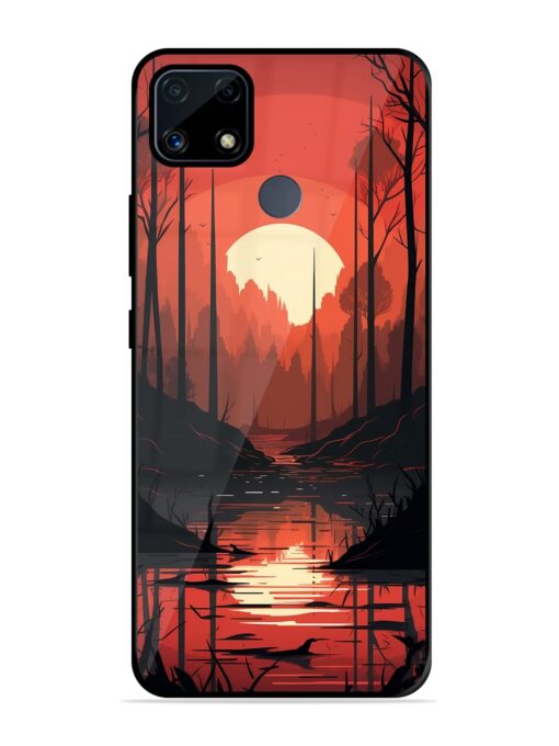 Natural Landscape Glossy Metal Phone Cover for Realme C25S Zapvi