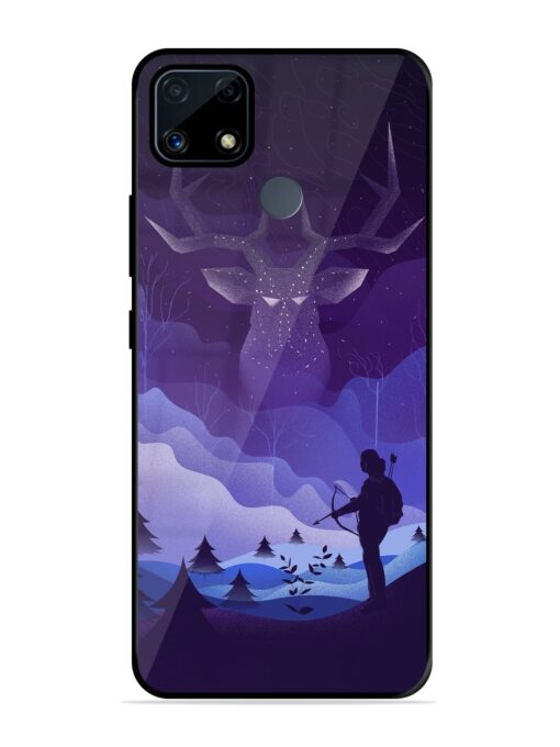 Deer Forest River Glossy Metal Phone Cover for Realme C25S Zapvi