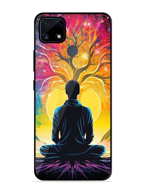 Mind Colourful Glossy Metal Phone Cover for Realme C25S Zapvi