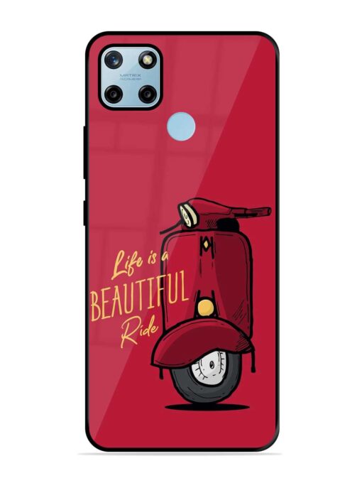 Life Is Beautiful Rides Glossy Metal Phone Cover for Realme C25Y Zapvi