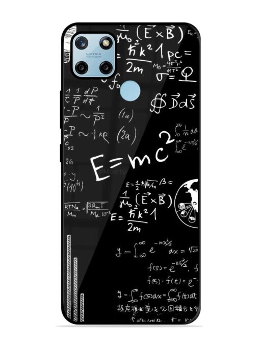 E=Mc2 Mass?Energy Equivalence Glossy Metal Phone Cover for Realme C25Y Zapvi