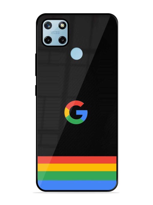 Google Logo Art Glossy Metal Phone Cover for Realme C25Y Zapvi