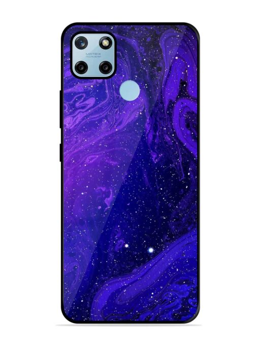 Galaxy Acrylic Abstract Art Glossy Metal Phone Cover for Realme C25Y Zapvi