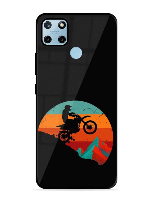 Mountain Bike Glossy Metal Phone Cover for Realme C25Y Zapvi