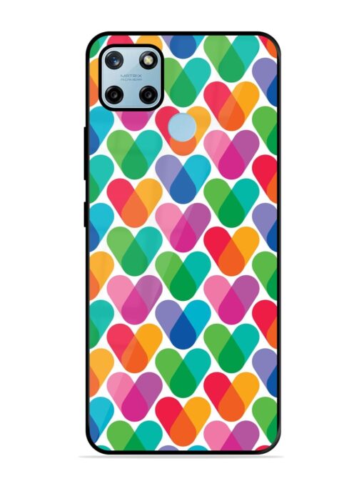 Overlapping Colors Colorful Glossy Metal TPU Phone Cover for Realme C25Y Zapvi