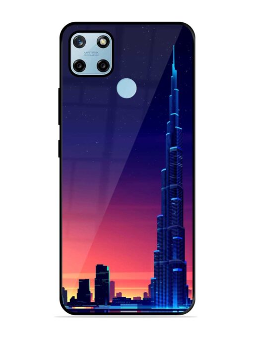 Burj Khalifa Abstract Glossy Metal Phone Cover for Realme C25Y Zapvi