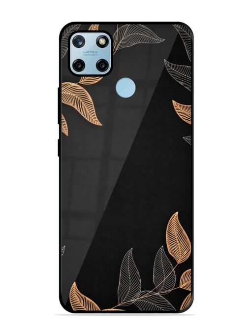 Foliage Art Glossy Metal Phone Cover for Realme C25Y Zapvi